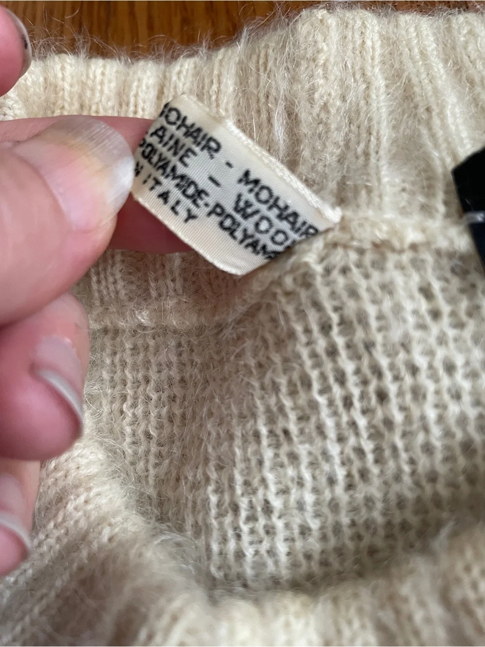 Vintage Hal’s Colorblock mohair wool Crewneck Sweater